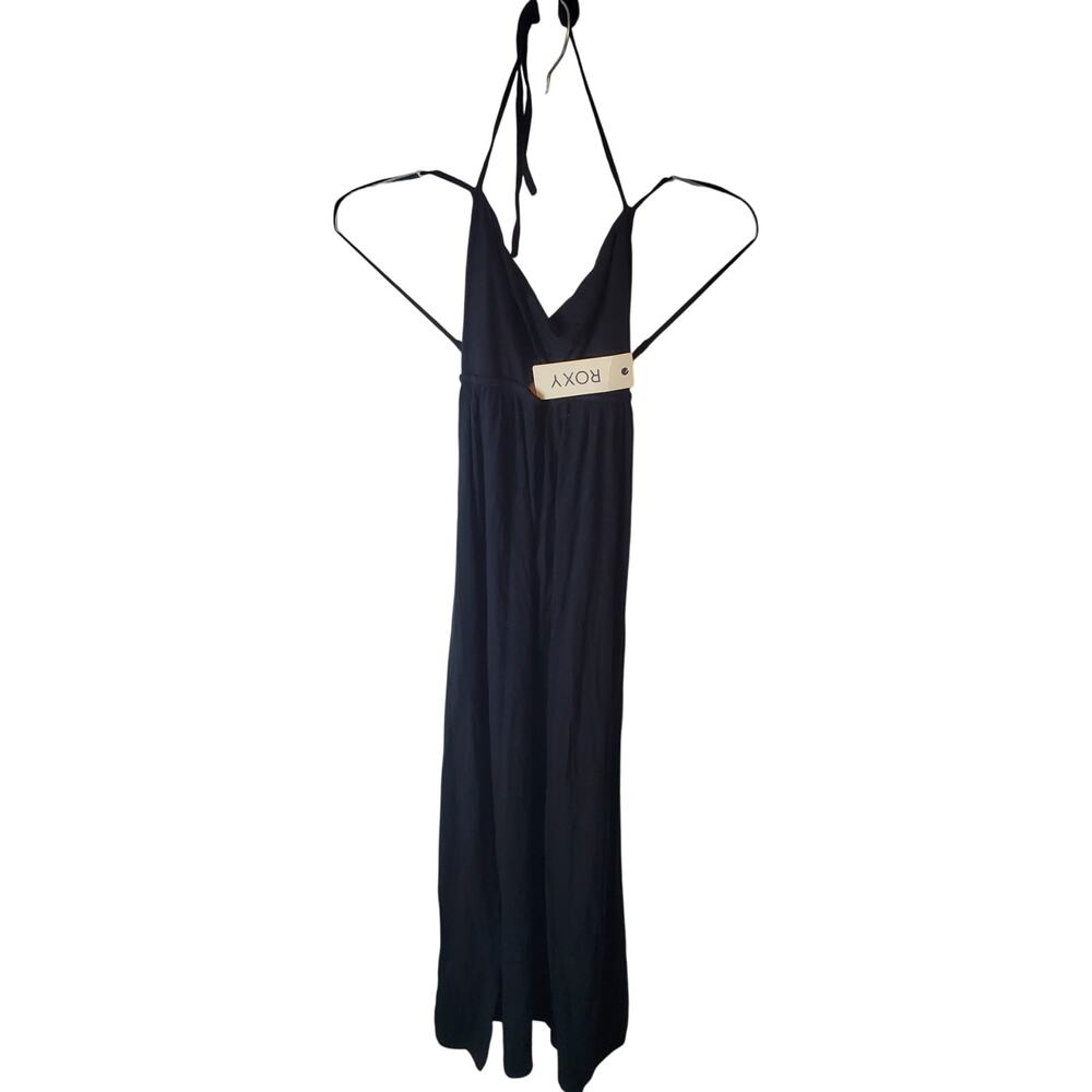 Roxy Black Halter Strappy Coverup Dress, NWT,  Medium